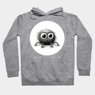 Cute Little Fuzzy Spider Sketch Hoodie